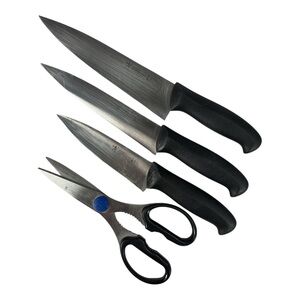 J.A. Henckels International Knife Set Of 3 & Shears Essential Kitchen Knives